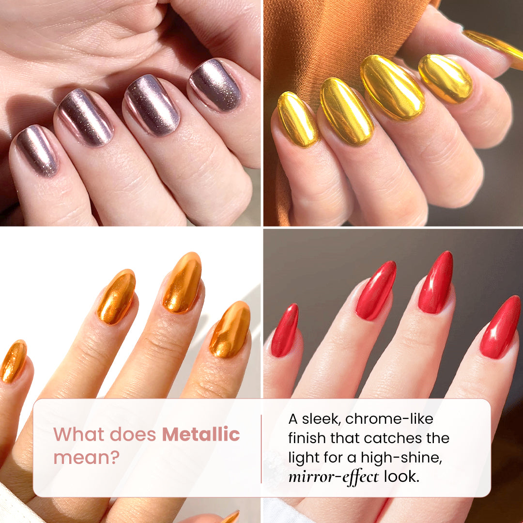 Glazed Amber - Metallic Nail Powder