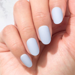 Sustainable Nails  - Cambridge Blue - Oval - PRE ORDER