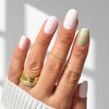 Frosted Cheer - Oval Sustainable Nails - Pre-Order
