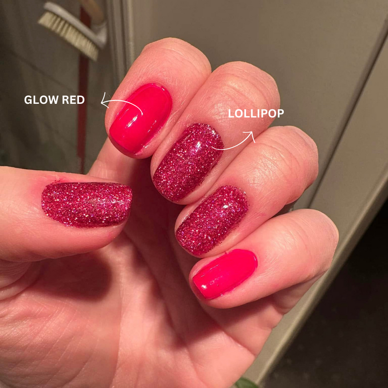 Glow Red - Neon Classic Nail Powder