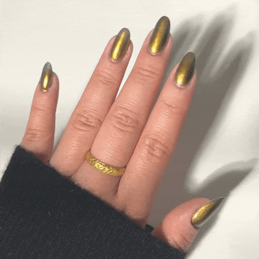 Golden - Shade Shift Metallic Nail Powder
