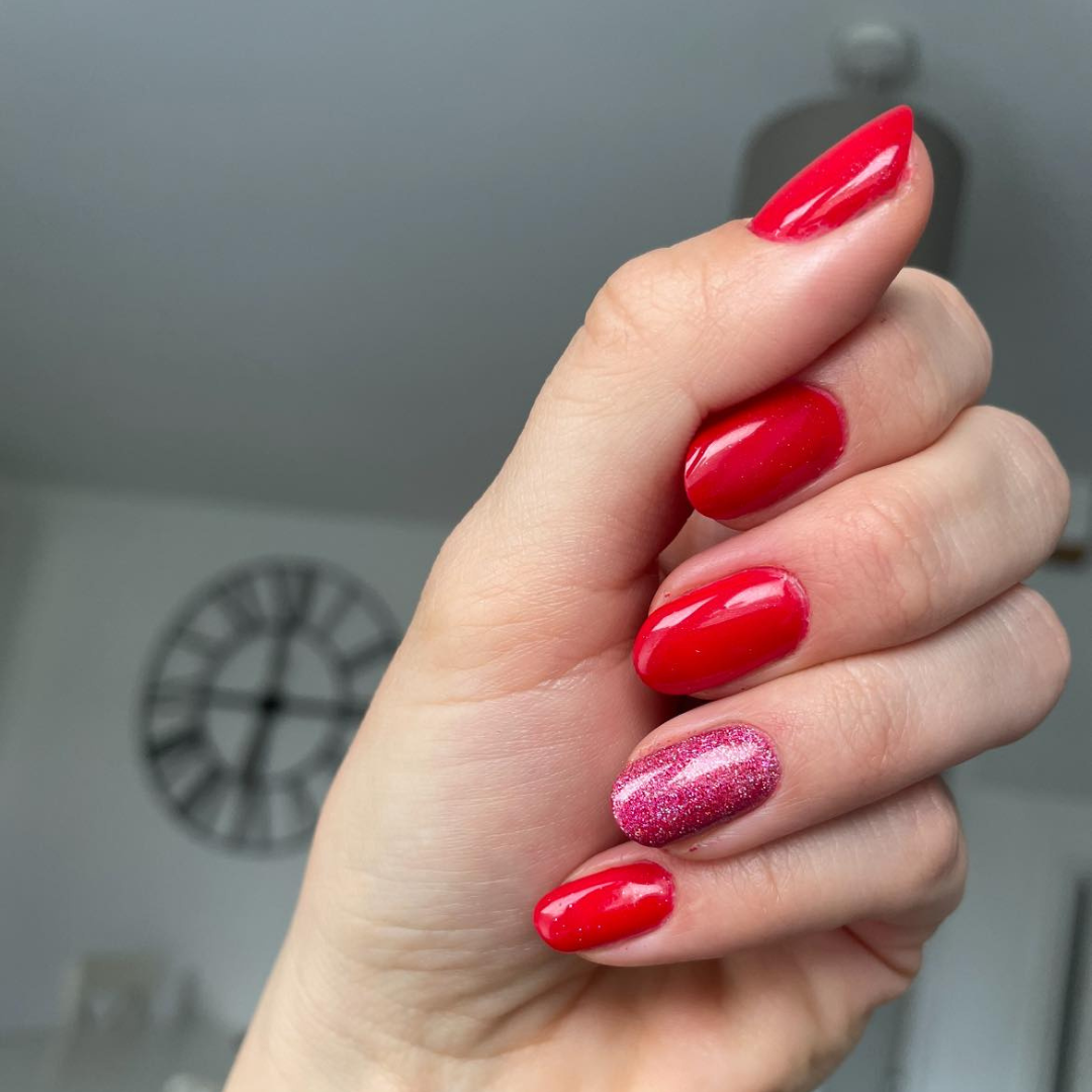 Luminous Red - Matte Neon Nail Powder