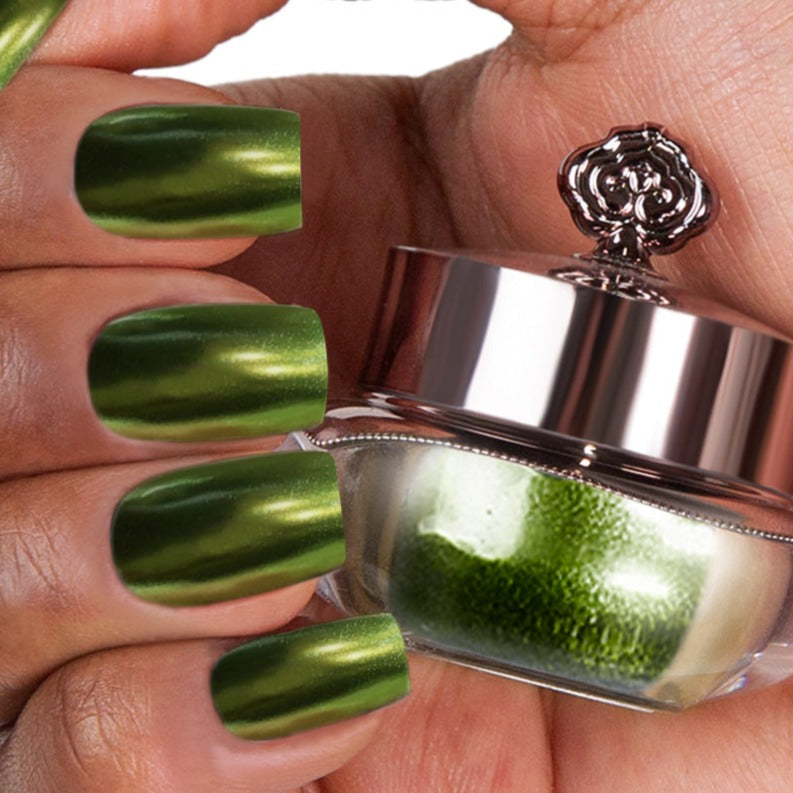 A subtle green shade with shimmer 