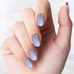 Classic indigo Glazed Oval nails