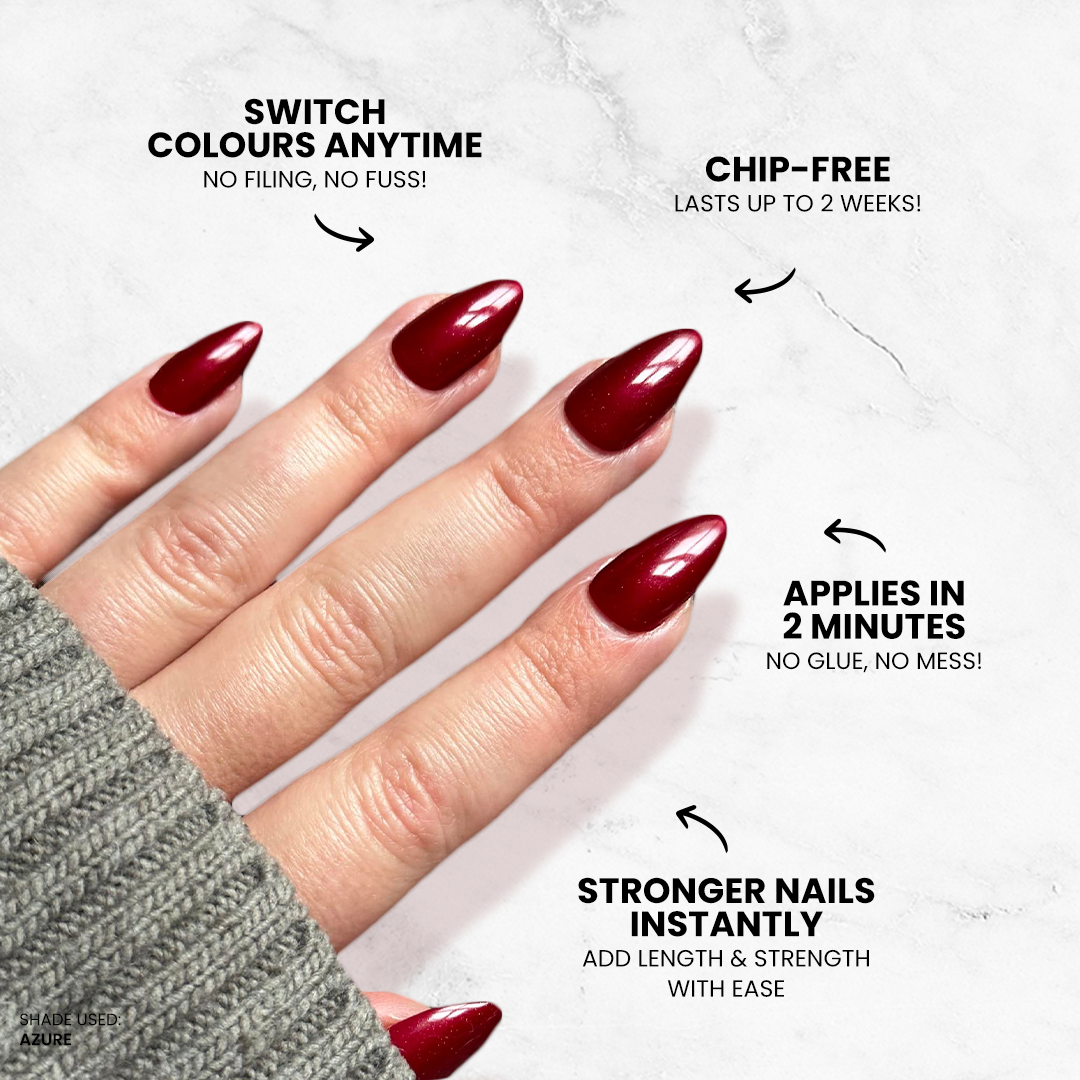 Elegant Love - Oval Medium - Sustainable Nails