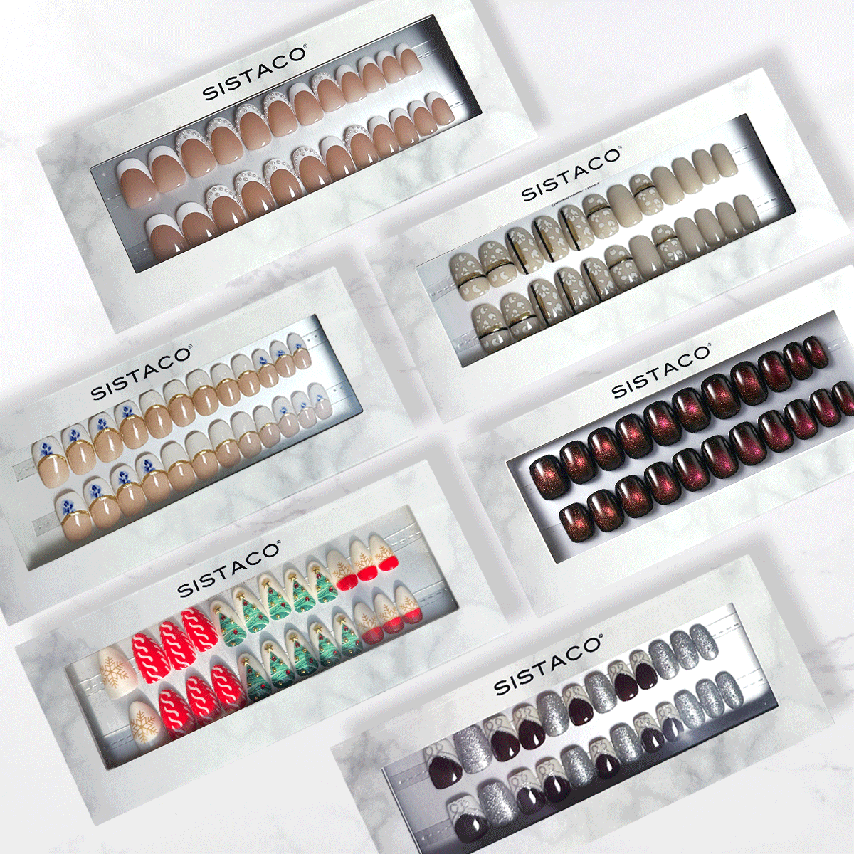 6 Piece Sustainable Nails Pack