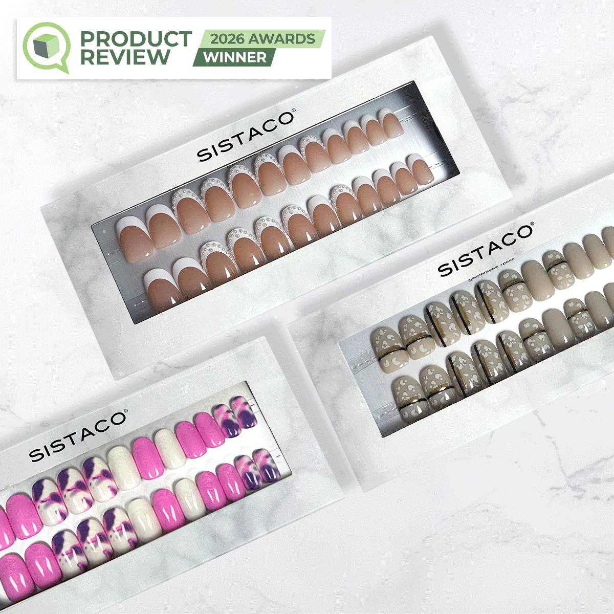 3 Piece Sustainable Nails Pack + 1 FREE