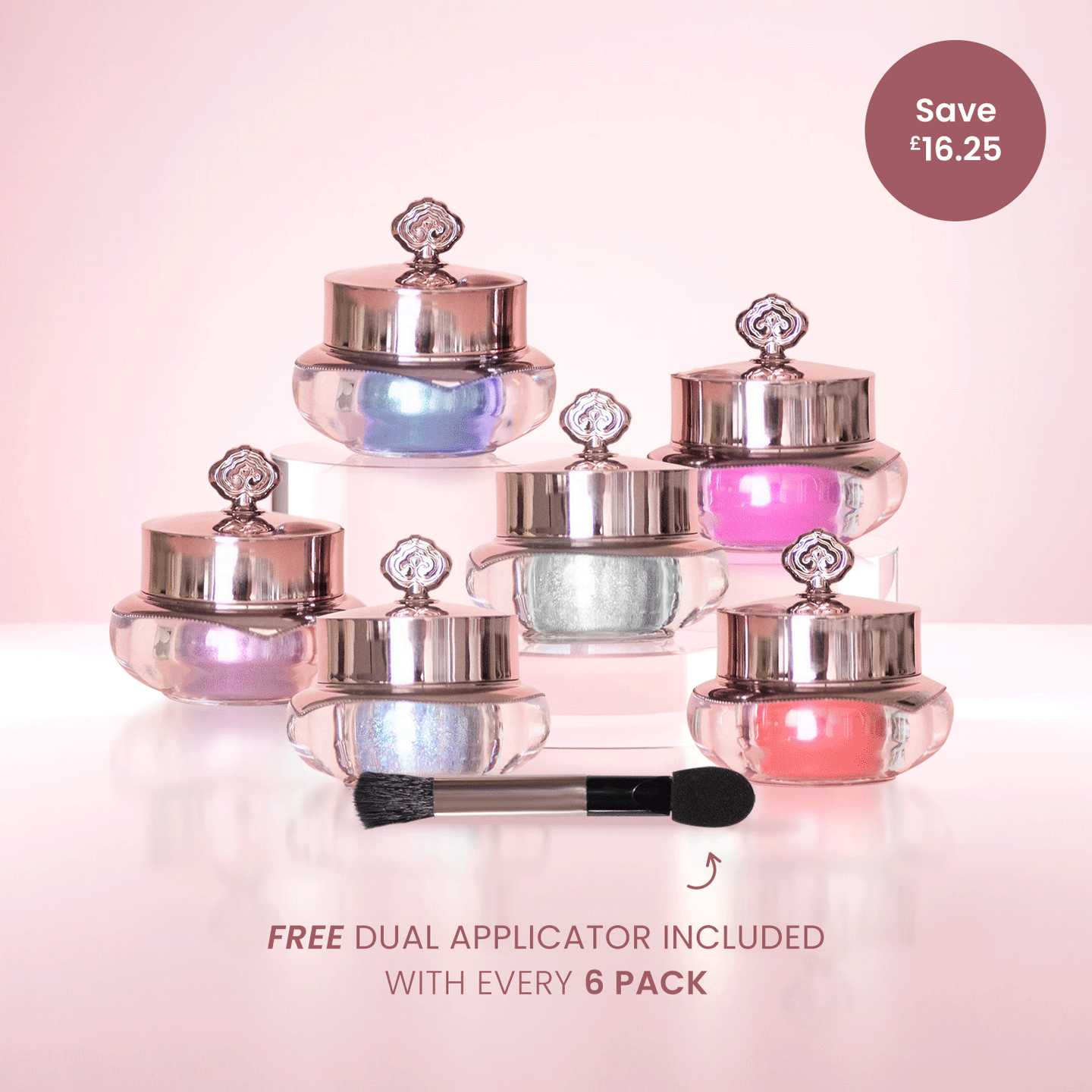 6 Piece Powder Pack + FREE APPLICATOR