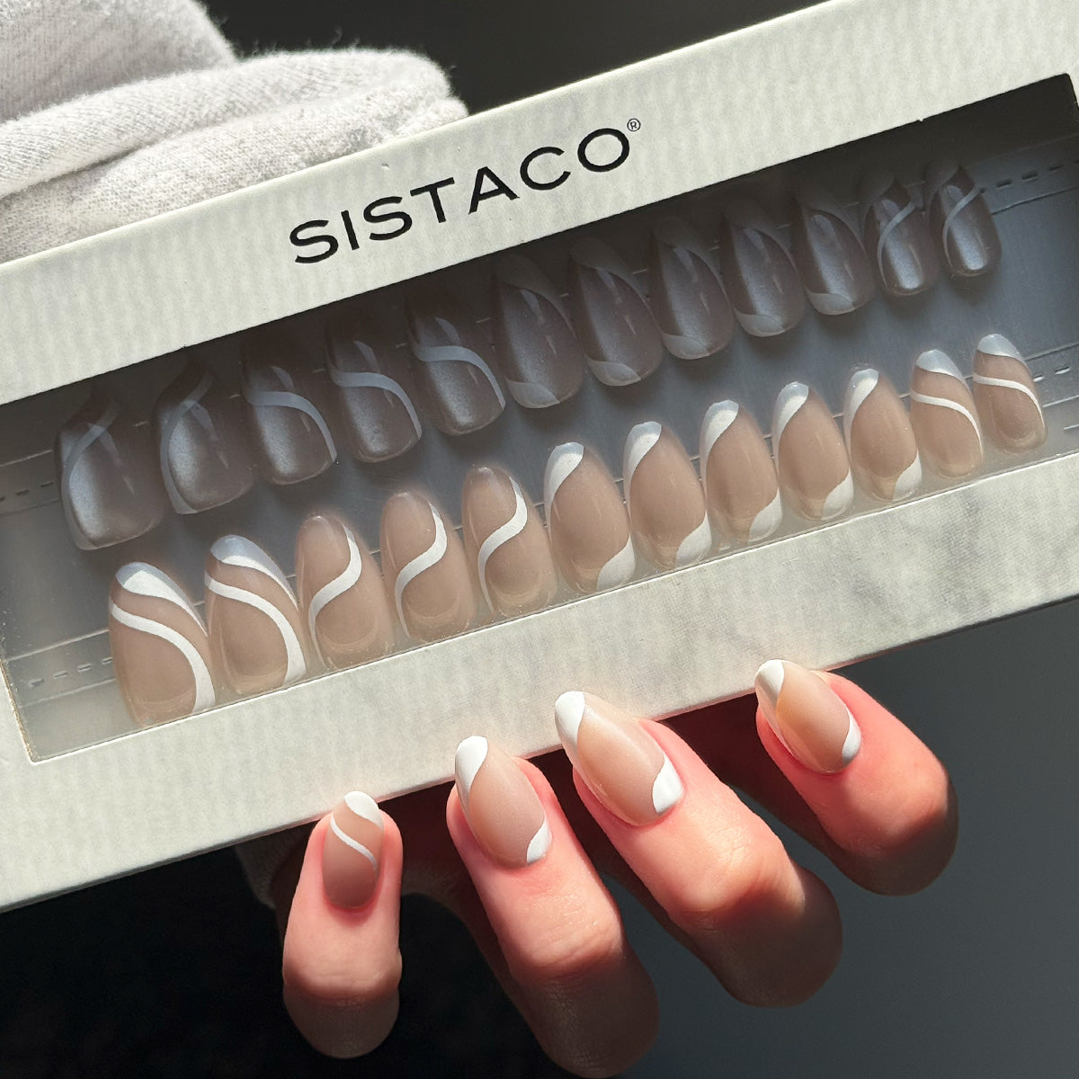 Silken Cats Eye - Almond Sustainable Nails