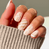 Sugar Plum Ribbon - Oval Sustainable Nails - Pre-Order