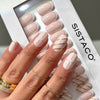 Sugar Plum Ribbon - Oval Sustainable Nails - Pre-Order