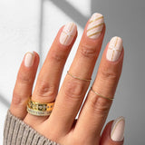 Sugar Plum Ribbon - Oval Sustainable Nails - Pre-Order