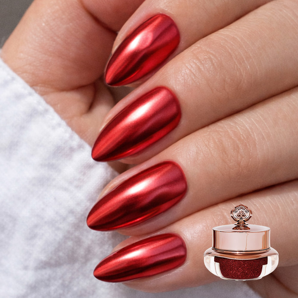Red - Metallic Nail Powder