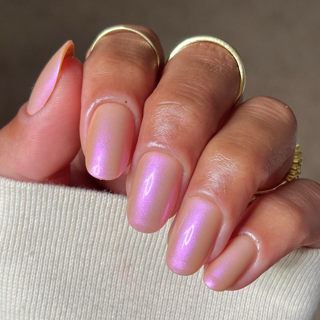 French Rose Glazed - Oval Sustainable Nails