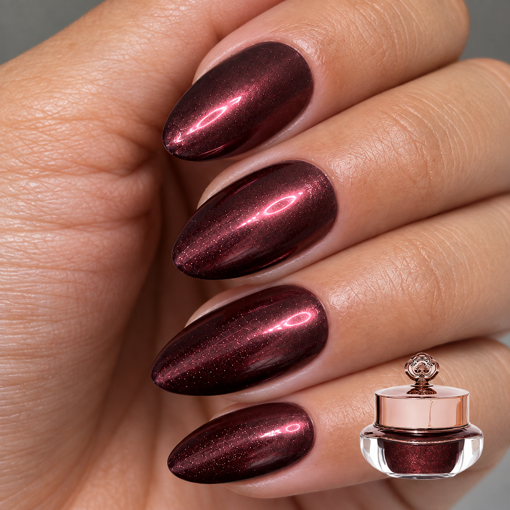 Wineberry - Metallic Nail Powder- Pre Order 30th Oct
