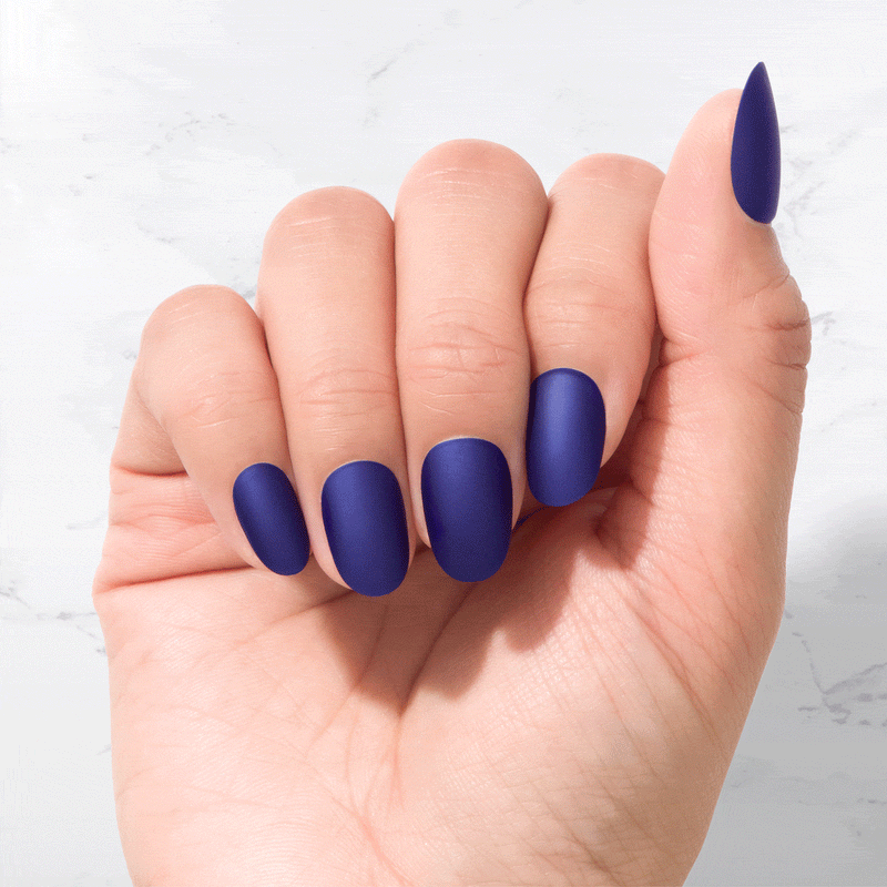 Sustainable Nails  - Denim - Oval - PRE ORDER
