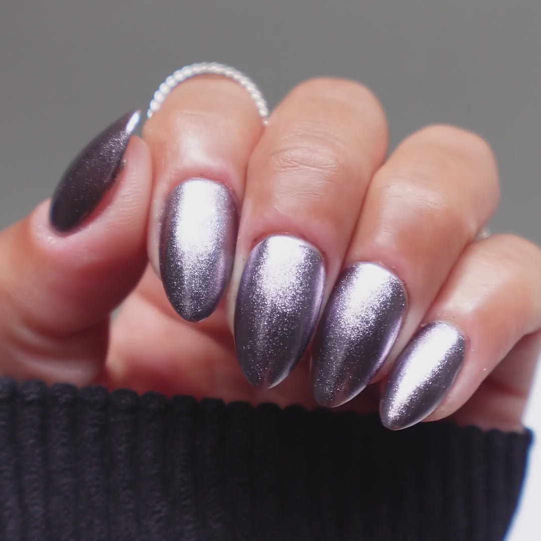 Phantom nail powder — finished nails moving to show the finish