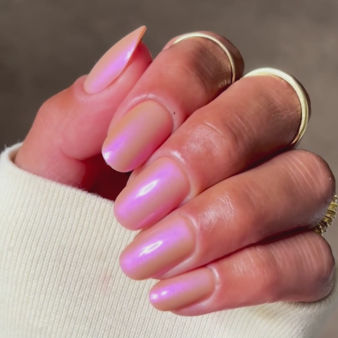 French Rose Glazed - Oval Sustainable Nails