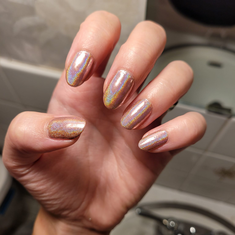 Rose Gold - Holographic Nail Powder