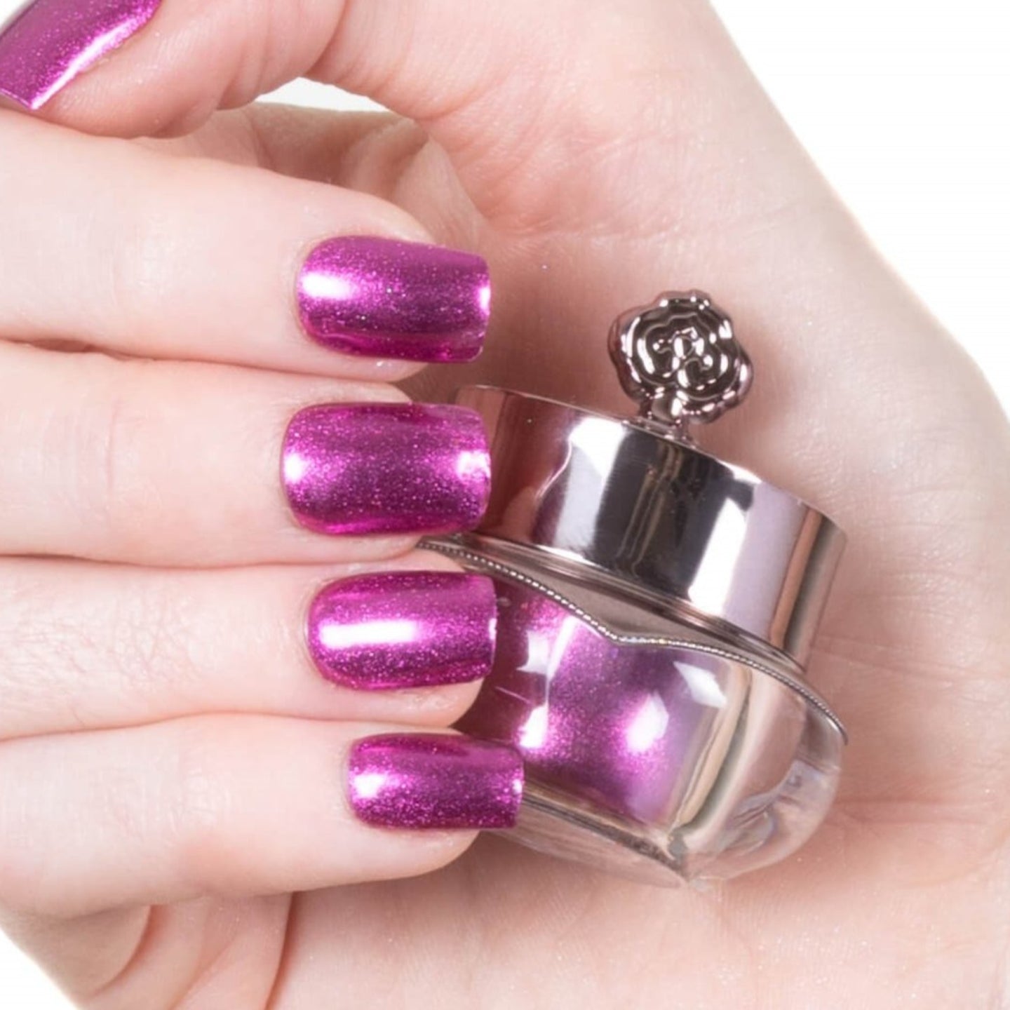 Fuchsia - Metallic Nail Powder