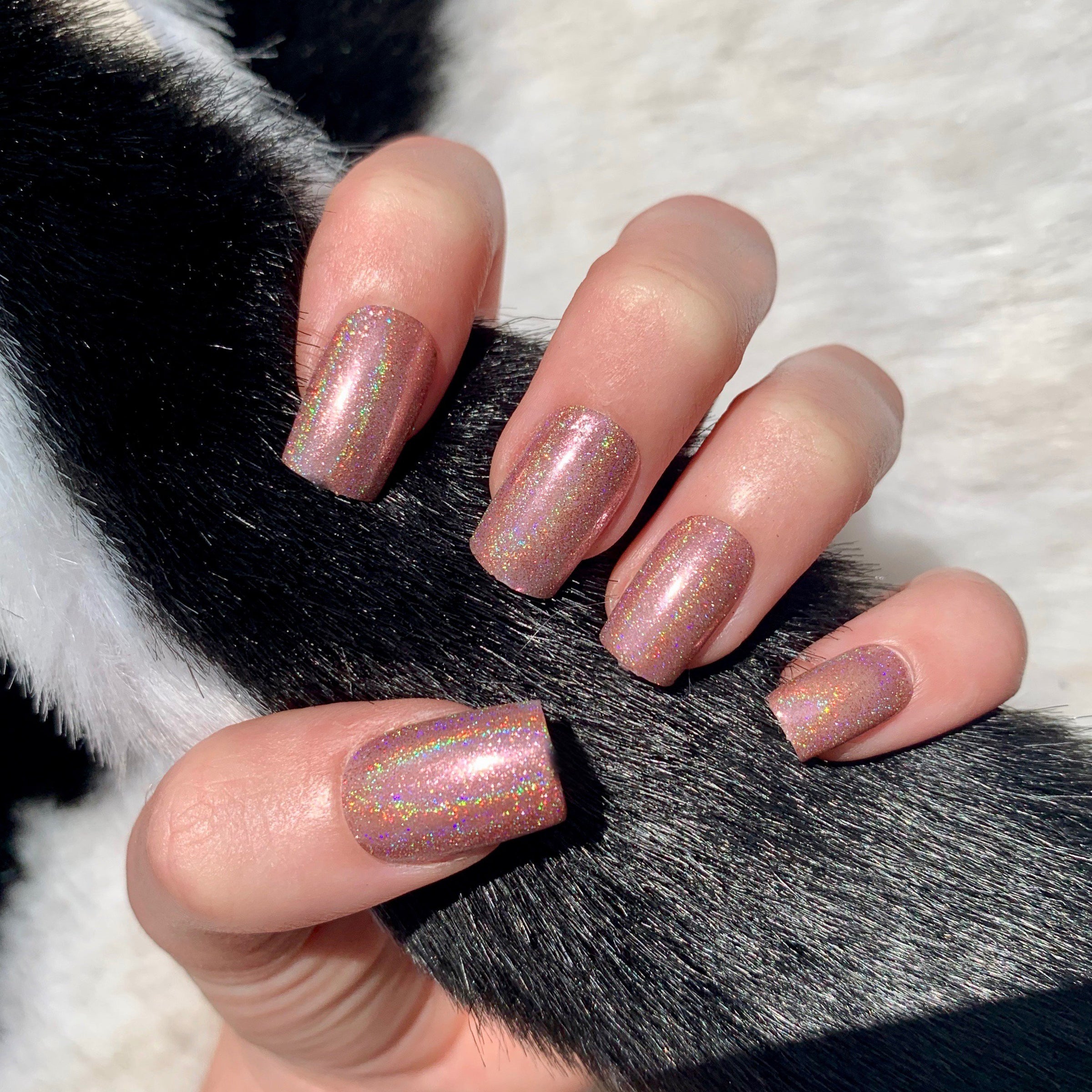 Rose Gold - Holographic Nail Powder